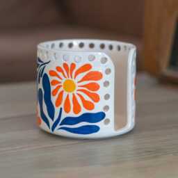Toilet Paper Holder, Toiler Roll Floral Bathroom Decor - thumbnail 2