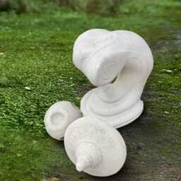 Outdoor Lantern Pagoda Sculpture Concrete Statue Stone Japanese Figurine Asian Ornament Handmade Lover Gift - thumbnail 2