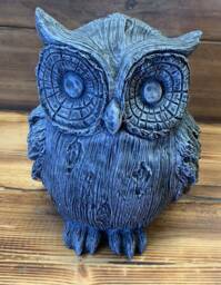 Stone Garden Large Owl Statue Gift Ornament - thumbnail 1