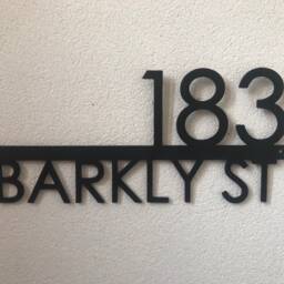 Address Sign, Steel Metal Address , Wall Art, Farmhouse Style, Word Art - thumbnail 2