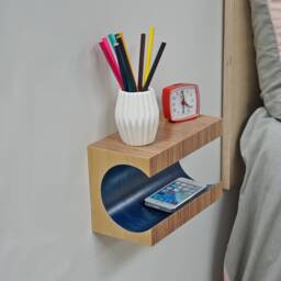 Floating Vanity - Nightstand Bedside Table - thumbnail 2