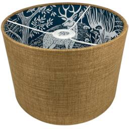 stag Lampshade Or Ceiling Light Shade Deer Antlers Hare Woodland Linen Fabric Lampshades Table Lamps Home Decor Bedroom Accessories Gifts - thumbnail 3