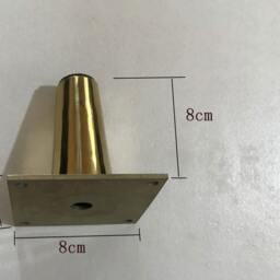 Brass Furniture Leg, 3'' Mid Century Modern Sofa Leg Set - thumbnail 4