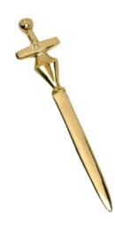 Handmade Bronze Cross Letter Opener - Christian Gift, Religious Desk Accessory, Executive Cyprus Souvenir With Gift Box - thumbnail 4