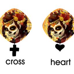Day Of The Dead Sugar Skull Catrina Calavera Makeup - Pendulum Wall Clock - thumbnail 2