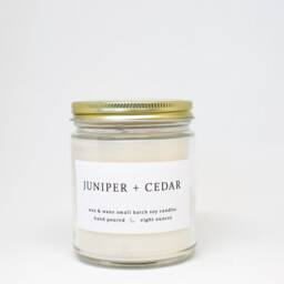 Juniper + Cedar Modern Soy Candle - Desert Southwest Tree Forest Scented New Mexico Arizona Colorado Mojave - thumbnail 4