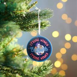 Empowering Women Christmas Bauble - Gloss Hardboard Ornament - thumbnail 2