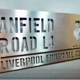 Lfc Anfield Road L4 Steel Sign Liverpool Football Club Metal Wall Art - thumbnail 2