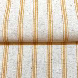 1600. Handmade Ochre Stripe Linen Blend Cushion Cover, Various Sizes - thumbnail 3
