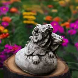 Garden Lizard Sculpture Outdoor Dragon Figurine Cement Baby Ornament Front Door Decoration Handmade Art Lizard Lover Gfit - thumbnail 3