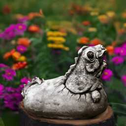 Garden Lizard Sculpture Outdoor Dragon Figurine Cement Baby Ornament Front Door Decoration Handmade Art Lizard Lover Gfit - thumbnail 2