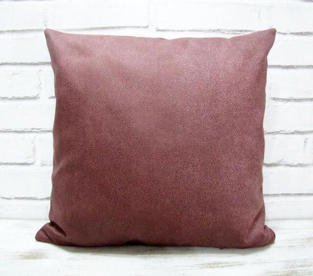 Dusty Rose Vegan Suede Pillow Cover Modern Scandinavian Decor - image 1