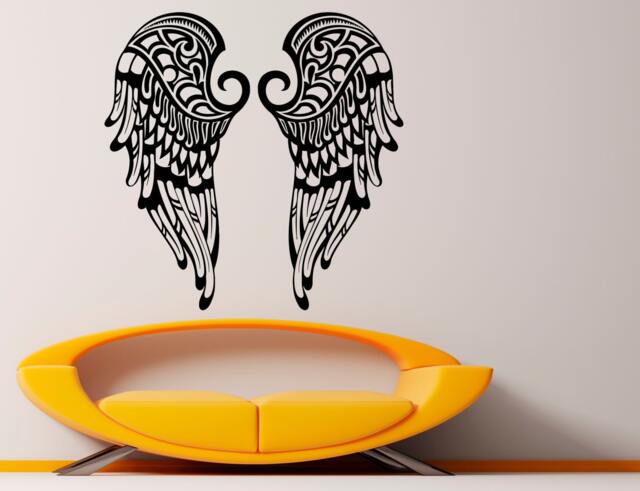Angel Wings Wall Decal Flight Vinyl Sticker Murals Interior Decor Home - 22An4El - image 1