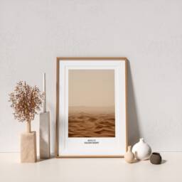 Golden Desert Art Print Beige Landscape Photography, Montreal Creation - thumbnail 2