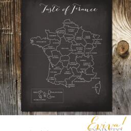 Poster Wall Art Taste Of Italy, Spain & France European Gastronomy Art Poster Spanish French Italian Culinary Map Trio Prints - thumbnail 3