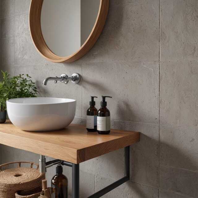Unique Vanity Top - Solid Oak Custom Bathroom Furniture Natural Wood Edge Design Personalized Sink Counter - image 1