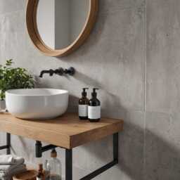 Unique Vanity Top - Solid Oak Custom Bathroom Furniture Natural Wood Edge Design Personalized Sink Counter - thumbnail 3