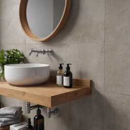 Unique Vanity Top - Solid Oak Custom Bathroom Furniture Natural Wood Edge Design Personalized Sink Counter - thumbnail 2