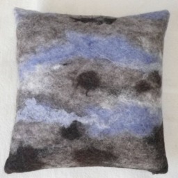 Pillows, Pillow Cover Felted, Sofa Pillow, Felt, Nanofilzen - thumbnail 2