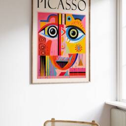 Picasso Abstract Faces Exhibition Poster, Boho Wall Print, Art Decor, Retro Art, Print - thumbnail 2