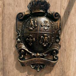 Shield Wall Plaque With Eagle, Cross, Crown- Pick Your Color - Coat Of Arms Fleur Medieval Home Decor. Royal Office. Fleurdelisjunkie - thumbnail 3