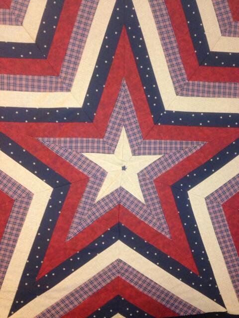 Dianna's Star Quilted Wall Hanging Sewing Pattern Five Pointed Patriotic Americana - image 1