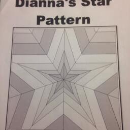Dianna's Star Quilted Wall Hanging Sewing Pattern Five Pointed Patriotic Americana - thumbnail 2