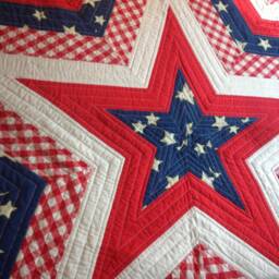 Dianna's Star Quilted Wall Hanging Sewing Pattern Five Pointed Patriotic Americana - thumbnail 4
