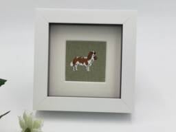King Charles Cavalier Spaniel Dog Picture, Framed Fabric Wall Art By Sophie Allport - thumbnail 1