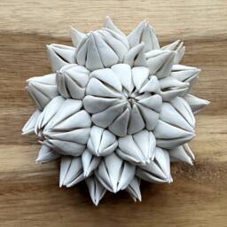 Protea Porcelain Mini Wall Sculpture - Textured Art, White Ceramic - thumbnail 2