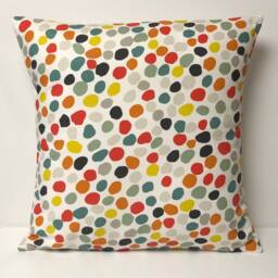 1 X Prestigious Textile Spot Dots Red Yellow Teal Grey Scatter Pillow Cushion Cover - thumbnail 2