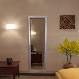Modern Wall Mirror Silver Leaf - Entryway Full Length Made in Italy -Leaner Bedroom Dressing Home Vanity Mirror Design #268 - thumbnail 4