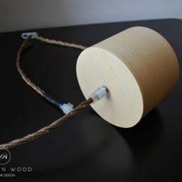Pendant Light/Ceiling Lamp From Wood Veneer - Olive Ash - thumbnail 4