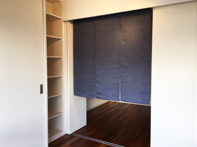 Japanese Linen Noren Curtain, Order Made Japanese Noren, Navy Blue Woven Fabric, Wall Fabric Panel, 3 Panel Curtain Tissu - image 1