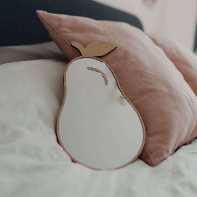 Pear Shatterproof Mirror - Perfect Gift For Bedroom & Nursery Fruit - image 1