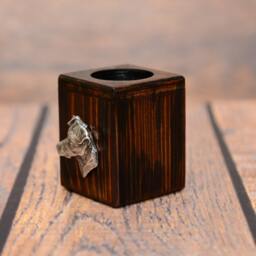 Jack Russell Terrier - Wooden Candlestick With Dog, Souvenir, Decoration, Limited Edition, Collection - thumbnail 2