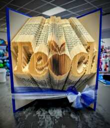 Teach With Apple Folded Book - Teacher Appreciation Christmas Birthday Aid English Math Science Graduation - thumbnail 1