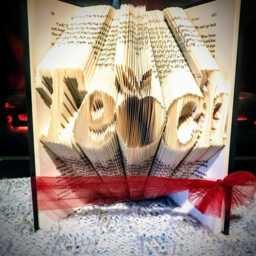 Teach With Apple Folded Book - Teacher Appreciation Christmas Birthday Aid English Math Science Graduation - thumbnail 2