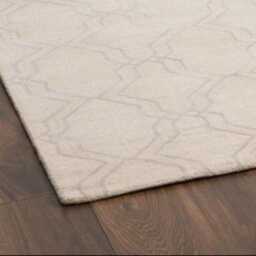 Hand-Knotted Wool Oushak Rug, Cream Floral Area Pastel Runner, Handmade Luxury Home Carpet - thumbnail 2