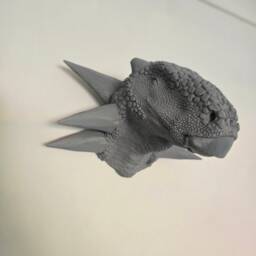 Sauropelta Head Wall Art - Dinosaur Mount- 3D Printed Multiple Colours Available - thumbnail 3