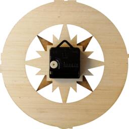 Compass Clock in Wood - Wind Rose Windrose - thumbnail 4