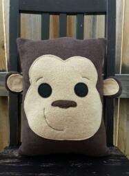 Monkey, Monkey Pillow, Plush, Cushion, Gift - thumbnail 1