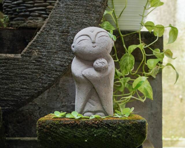 Jizo Buddha 9 Inch/22 cm, Statue, Room Decor, Home Birthday Gift, Gift For Mom, Housewarming, New Born Her - image 1