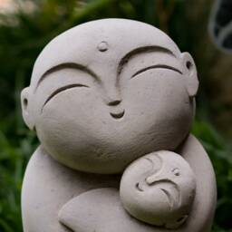 Jizo Buddha 9 Inch/22 cm, Statue, Room Decor, Home Birthday Gift, Gift For Mom, Housewarming, New Born Her - thumbnail 2
