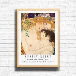 Gustav Klimt - Mother & Child Print Fine Art Reproduction - thumbnail 2