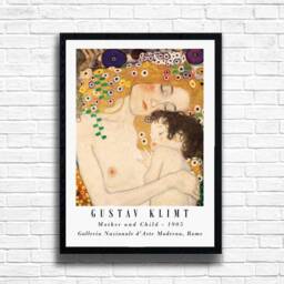 Gustav Klimt - Mother & Child Print Fine Art Reproduction - thumbnail 1