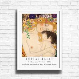 Gustav Klimt - Mother & Child Print Fine Art Reproduction - thumbnail 3
