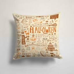 Happy Halloween Pillow Top/Funny Pumpkin Cushion Case/Bat Cover/Ghost Cat Case/Halloween Party/Pumpkin Witch Hat Top - thumbnail 4