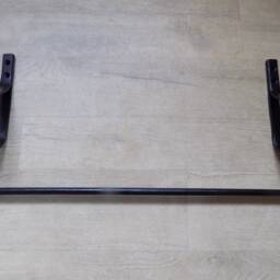 Curtain Rail Set-Uphandcrafted in The Uk.wrought Iron - Forged Steel + Free Fixing Kit - thumbnail 2