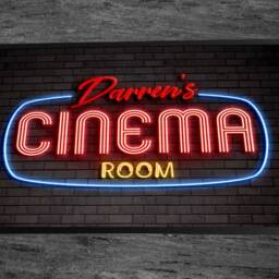 Personalised Cinema Room Mat - Any Name Neon Style Movie Door 60 X 40 cm - thumbnail 2